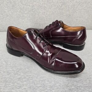 Bostonian Burgundy Leather Oxford Dress Shoes Size 11.5M